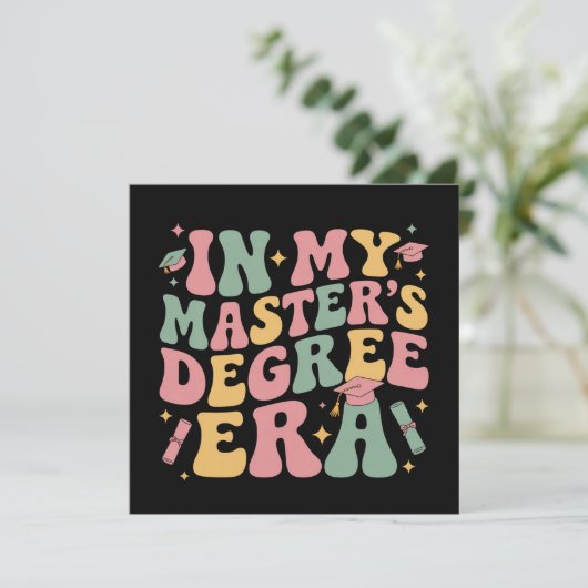 修了式での修士号取得 招待状 (スタンド正面)