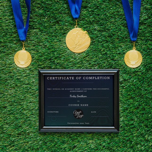 修了証モダン書男らし (クリエイターアップロード済み)