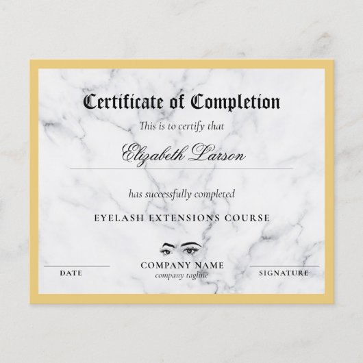 修了証大理石テーマ (正面)