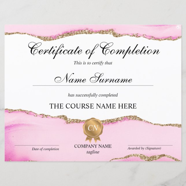 修了証授与コース修了 (正面)