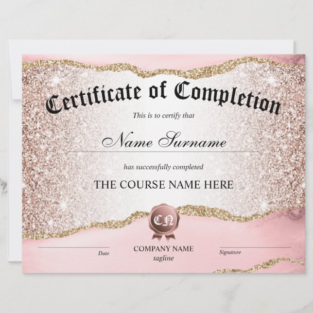 修了証授与コース修了 (正面)