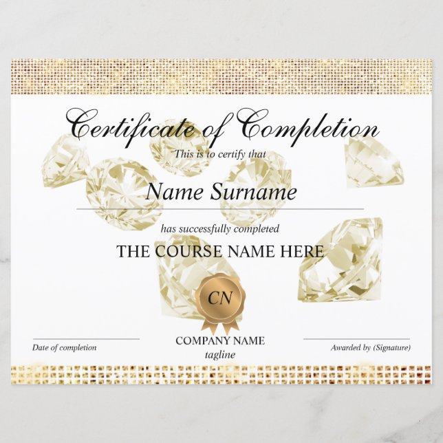 修了証授与コース修了 (正面)