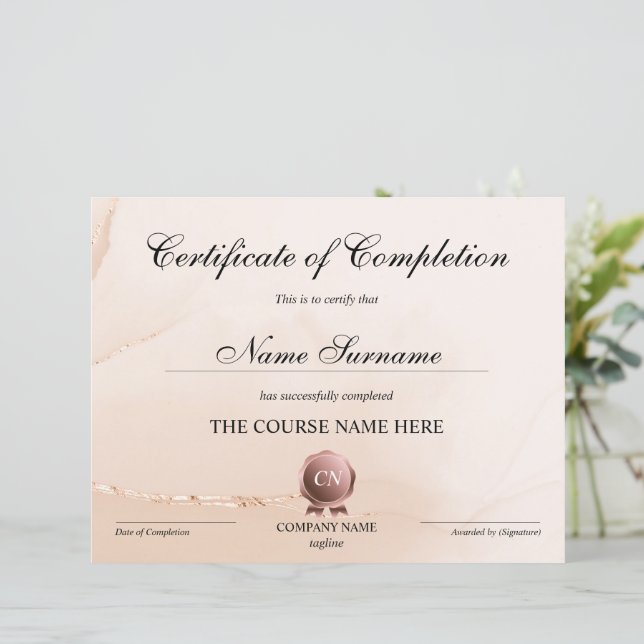 修了証授与コース修了 (スタンド正面)