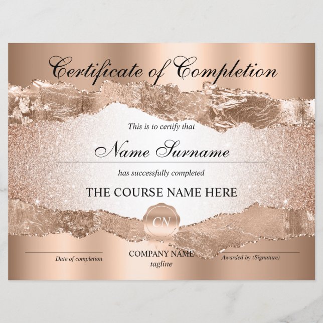 修了証授与コース修了 (正面)