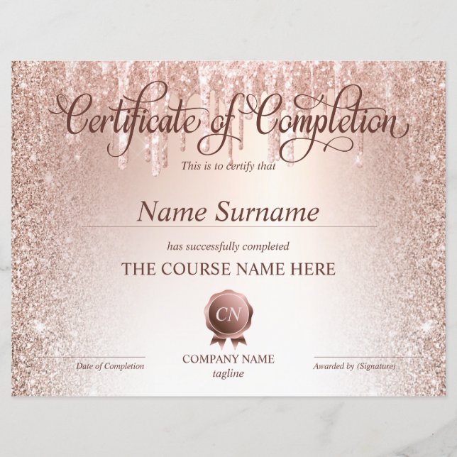 修了証授与コース修了 (正面)