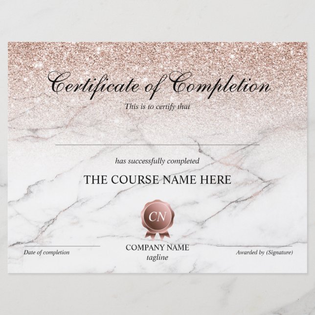 修了証授与コース修了 (正面)