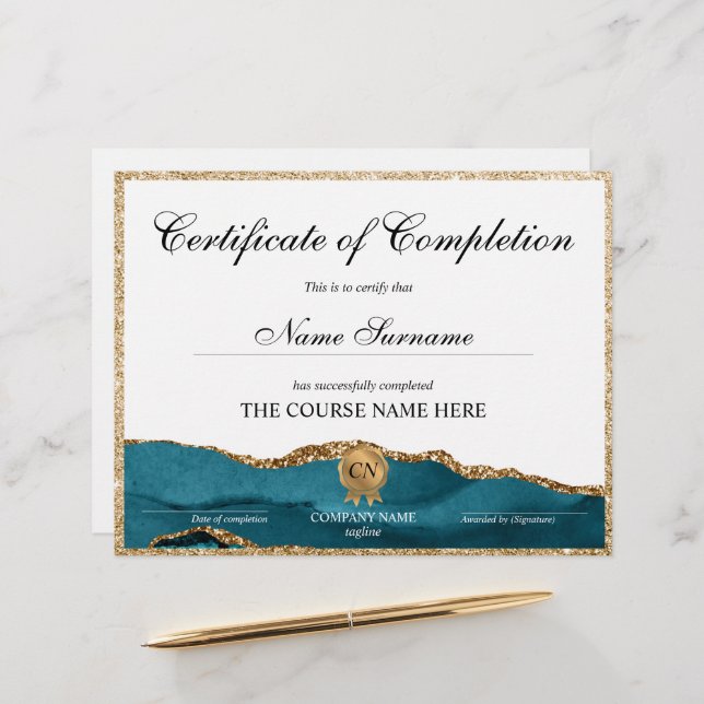 修了証授与コース修了 (正面/裏面インサイチュ)