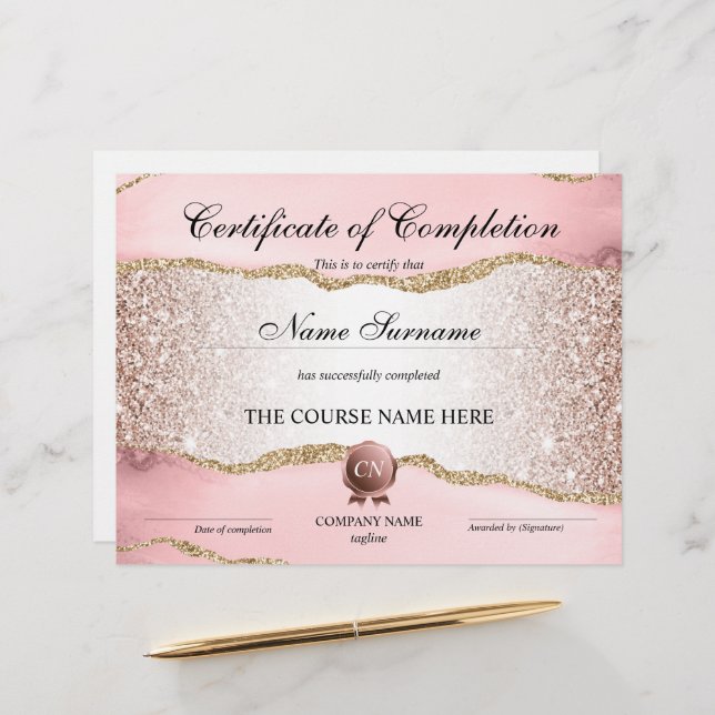 修了証授与コース修了 (正面/裏面インサイチュ)