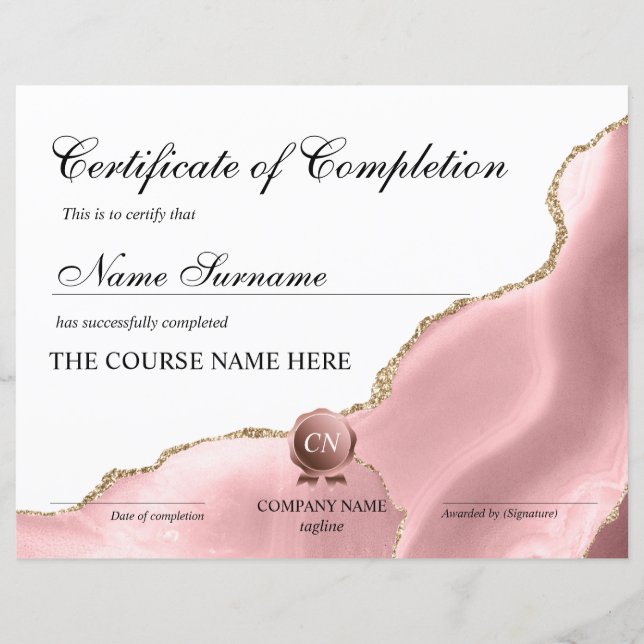 修了証授与コース修了 (正面)