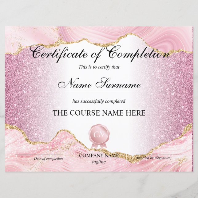 修了証授与コース修了 (正面)