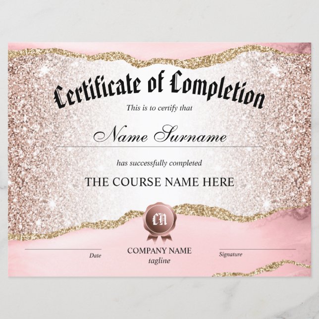 修了証授与コース修了 (正面)