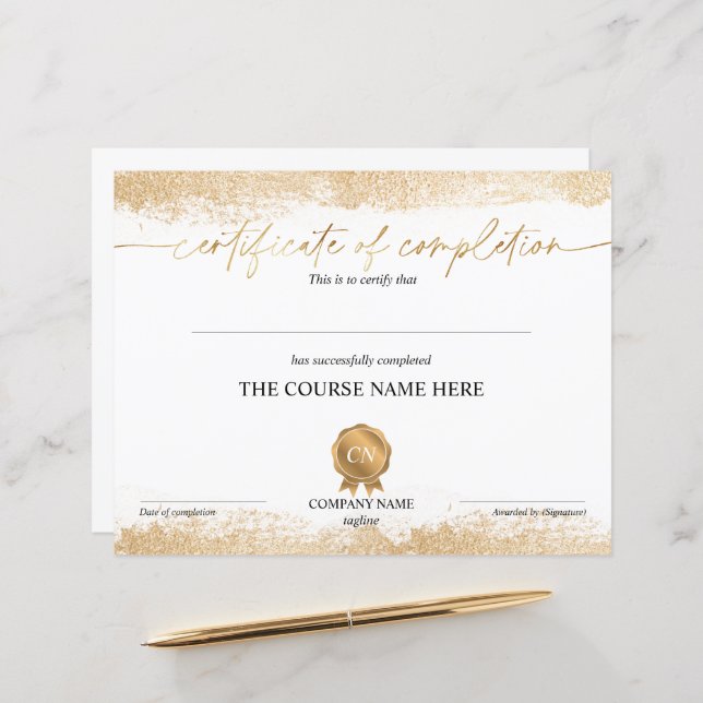 修了証授与コース修了 (正面/裏面インサイチュ)