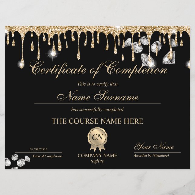 修了証授与コース修了 (正面)