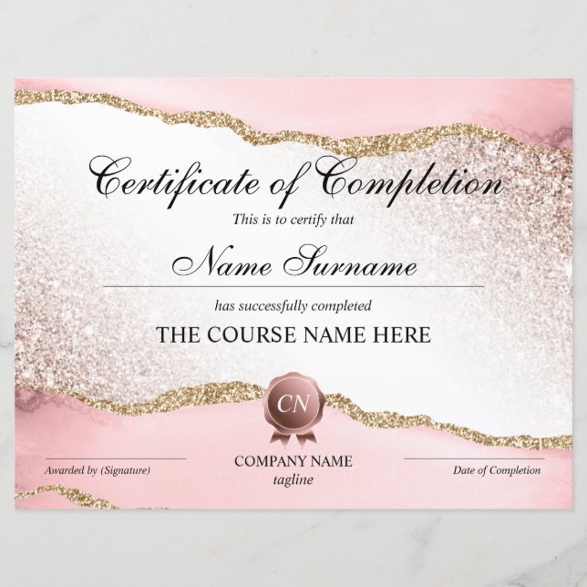 修了証授与コース修了 (正面)