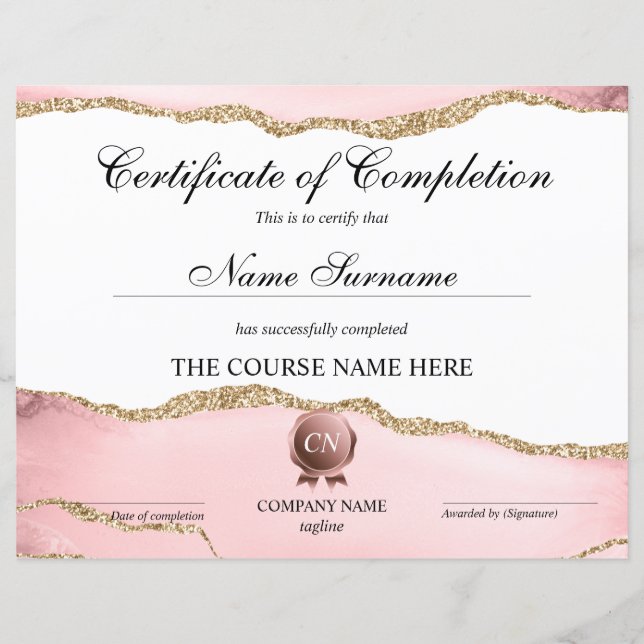 修了証授与コース修了 (正面)