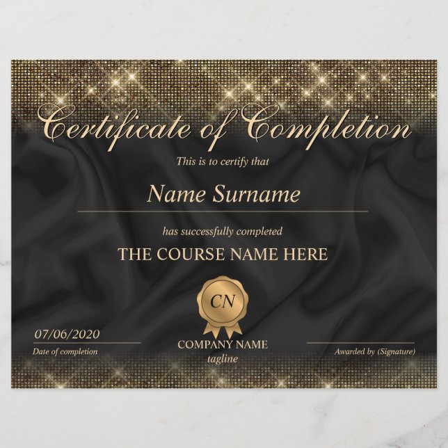 修了証授与コース修了 (正面)