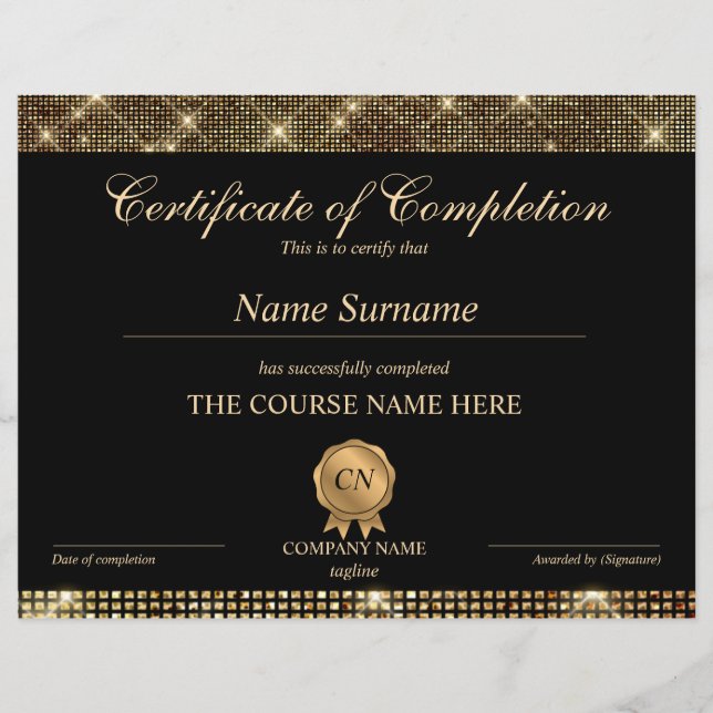 修了証授与コース修了 (正面)