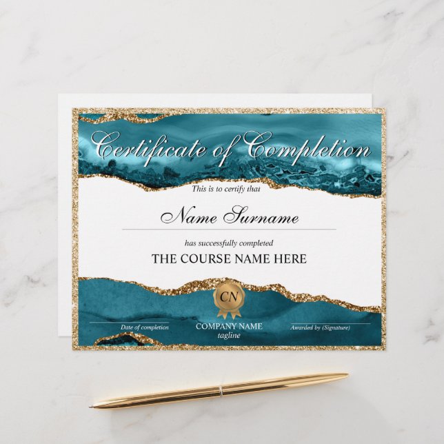 修了証授与コース修了 (正面/裏面インサイチュ)