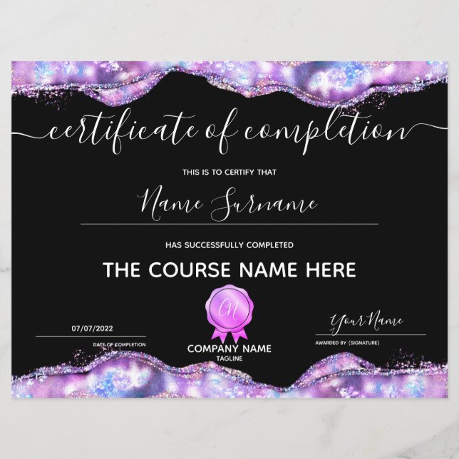 修了証授与コース修了 (正面)