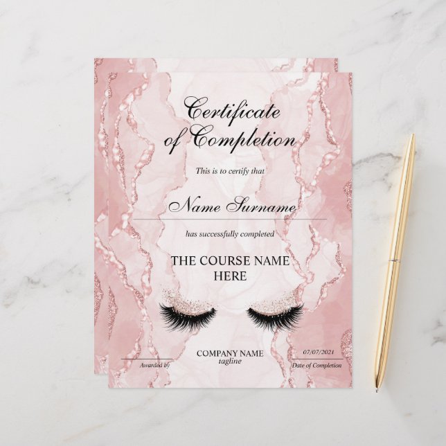 修了証授与コース修了 (正面/裏面インサイチュ)