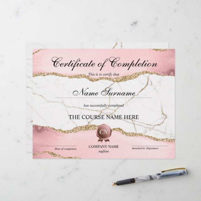 修了証授与コース修了 (正面/裏面インサイチュ)