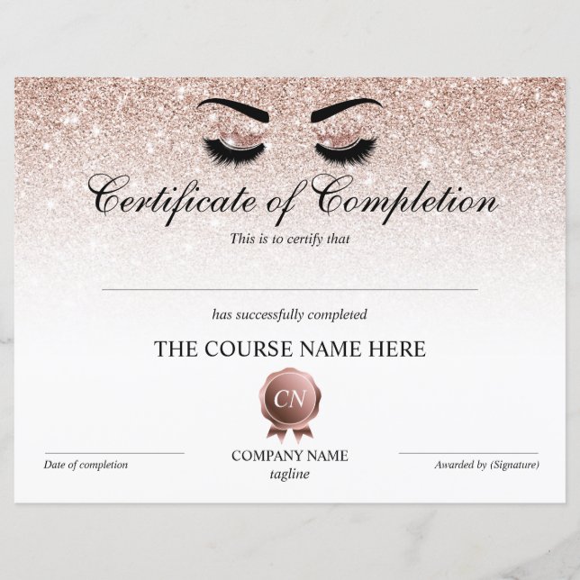 修了証授与コース修了 (正面)