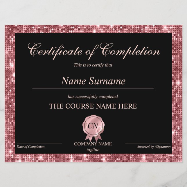 修了証授与コース修了 (正面)