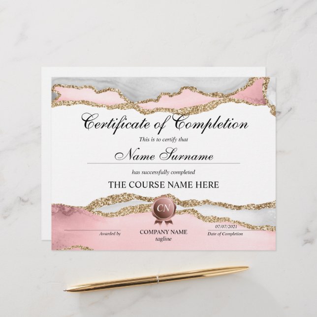 修了証授与コース修了 (正面/裏面インサイチュ)