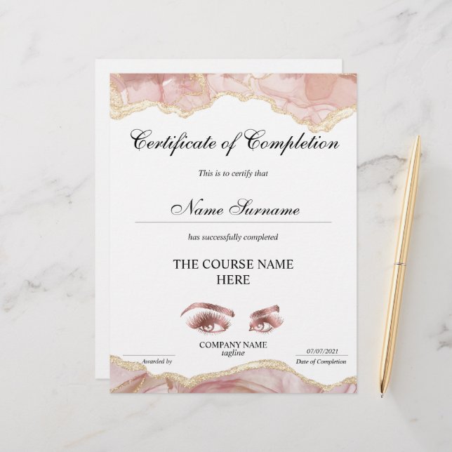 修了証授与コース修了 (正面/裏面インサイチュ)