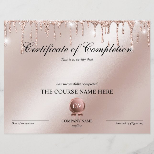 修了証授与コース修了 (正面)