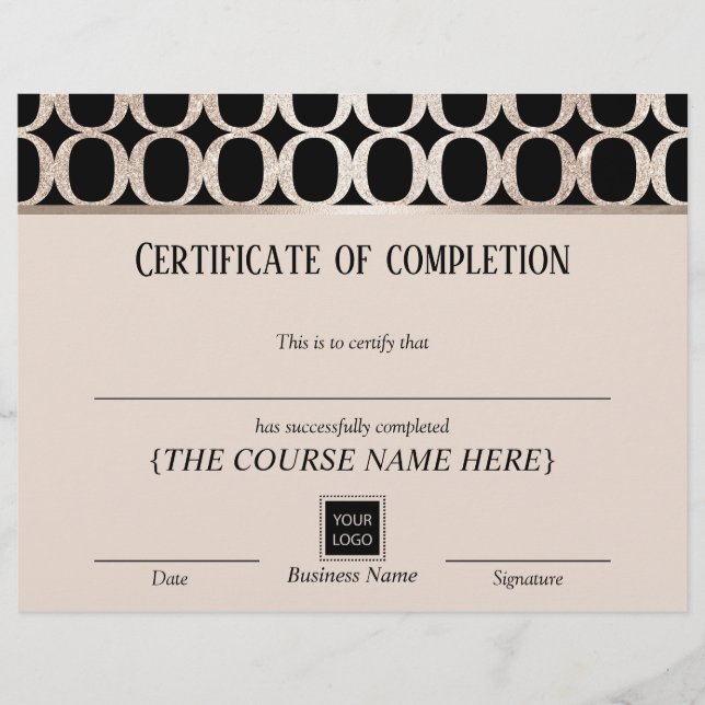 修了証授賞高級金ゴールド (正面)