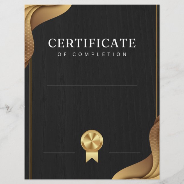 修了証明書 (正面)