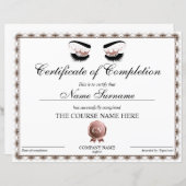 修了証書まつコース修了証書 (正面/裏面)