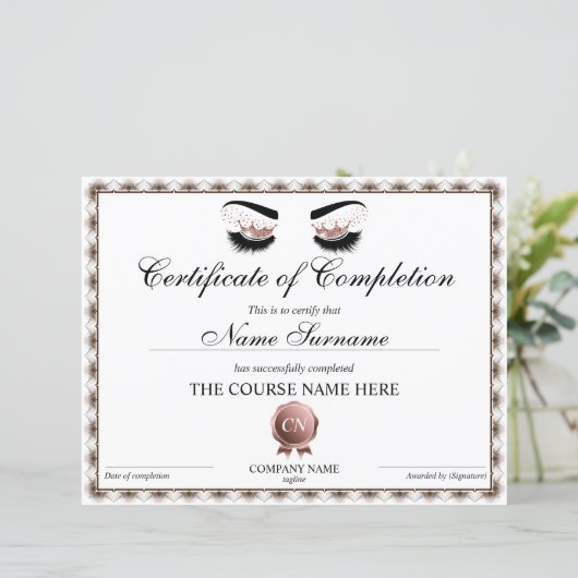 修了証書まつコース修了証書 (スタンド正面)