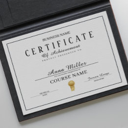 修了証表彰白黒