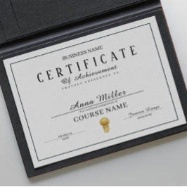 修了証表彰白黒