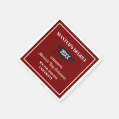 修士の学位おめでとう!カスタムグラードナプキンス スタンダードカクテルナプキン (角)