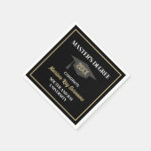 修士の学位おめでとう!カスタムグラードナプキンス スタンダードカクテルナプキン (角)