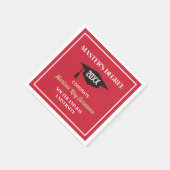 修士の学位おめでとう!カスタムグラードナプキンス スタンダードカクテルナプキン (角)