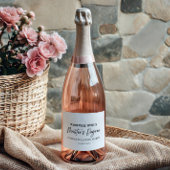 修士の学位の授与とよく組み合う スパークリングワインラベル