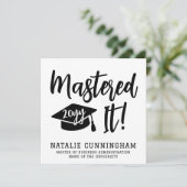 修士パーソナライズされた学位卒業をマスター (スタンド正面)