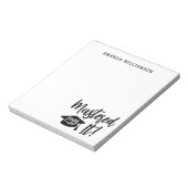 修士パーソナライズされた学位卒業をマスター ノートパッド (回転)