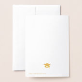 修士パーソナライズされた学位卒業をマスター 箔カード (裏面封筒付き)