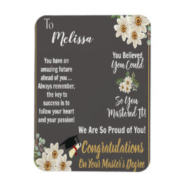 修士パーソナライズされた学位 マグネット