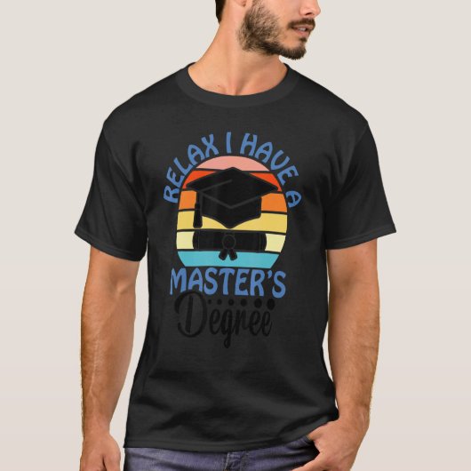 修士リラックス号でMbaの卒業生を修めた Tシャツ (正面)