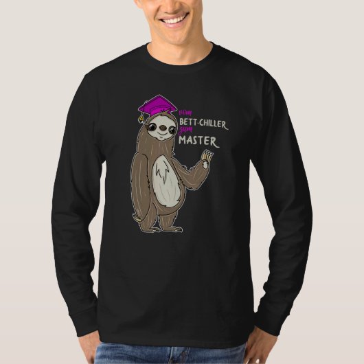 修士卒業女性ベッドチラー Tシャツ (正面)