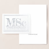 修士号おめでとうカード 箔カード (ディスプレー)
