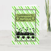 修士号の娘おめでとう カード (正面)