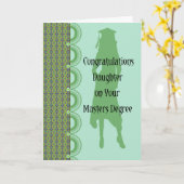 修士号の娘のための卒業カード カード (黄色い花)