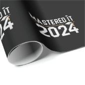 修士号をマスターした 2024 修士号 ラッピングペーパー (ロールコーナー)